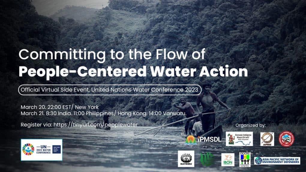 Committing to the Flow of People-Centered Water Action - International ...